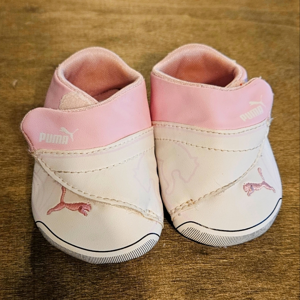 Puma | Pink & White baby shoes US 1